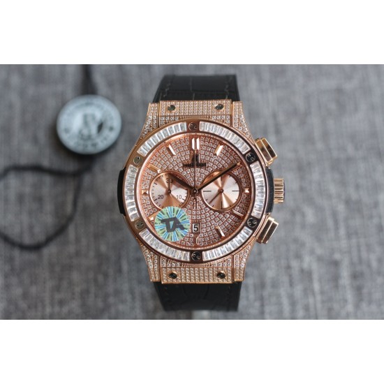 Hublot-Classic Fusion 45mm Diamonds RG/LE Diams Dial TAF HUB 1143