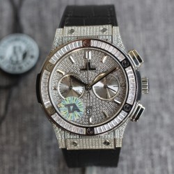 Hublot-Classic Fusion 45mm Diamonds SS/RU Diams Dial TAF HUB 1143