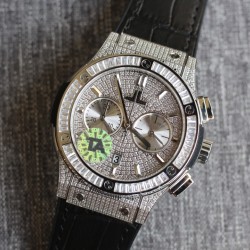 Hublot-Classic Fusion 45mm Diamonds SS/RU Diams Dial TAF HUB 1143