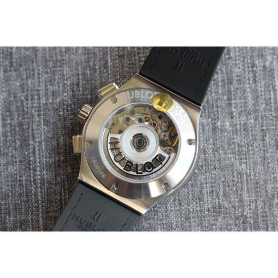 Hublot-Classic Fusion 45mm Diamonds SS/RU Diams Dial TAF HUB 1143