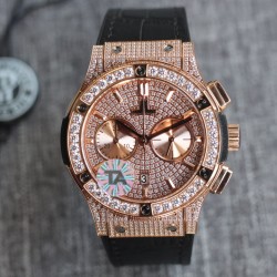 Hublot-Classic Fusion 45mm Diamonds RG/RU Diams Dial TAF HUB 1143