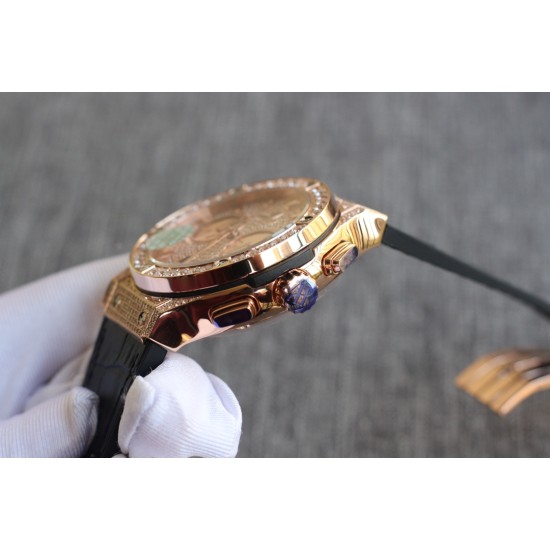 Hublot-Classic Fusion 45mm Diamonds RG/RU Diams Dial TAF HUB 1143