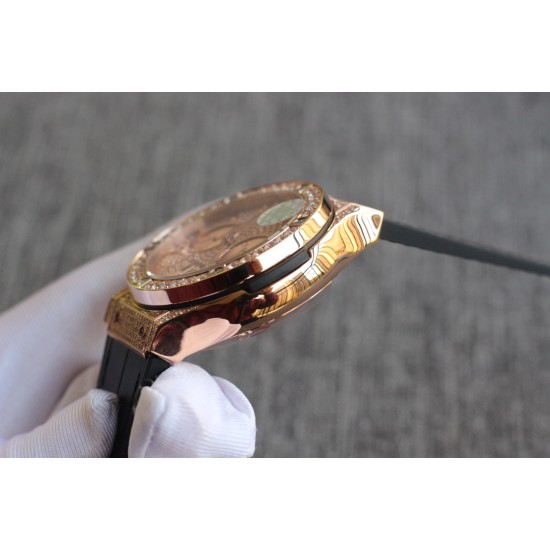 Hublot-Classic Fusion 45mm Diamonds RG/RU Diams Dial TAF HUB 1143