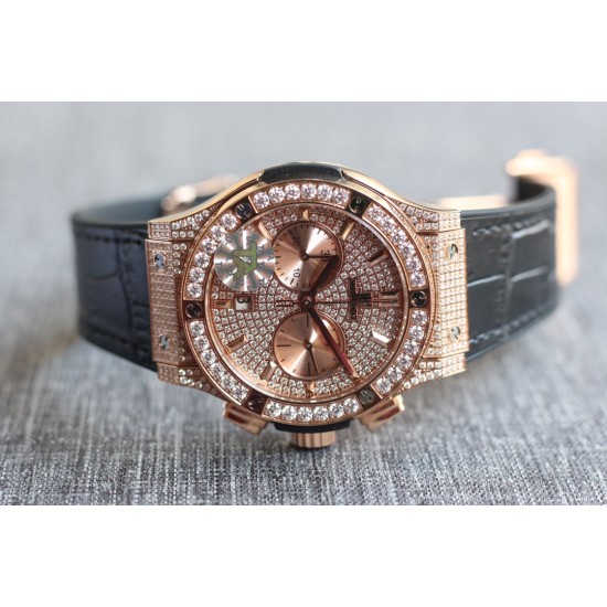 Hublot-Classic Fusion 45mm Diamonds RG/RU Diams Dial TAF HUB 1143