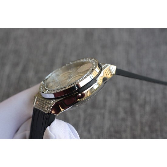 Hublot-Classic Fusion 45mm Diamonds SS/RU Diams Dial TAF HUB 1143