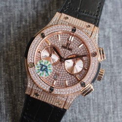 Hublot-Classic Fusion 45mm Diamonds RG/RU Diams Dial TAF HUB 1143