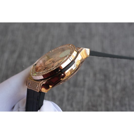 Hublot-Classic Fusion 45mm Diamonds RG/RU Diams Dial TAF HUB 1143