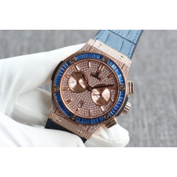 Hublot-Classic Fusion 45mm Diamonds RG/RU Diams Dial TAF HUB 1143