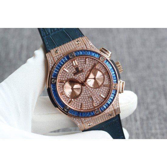 Hublot-Classic Fusion 45mm Diamonds RG/RU Diams Dial TAF HUB 1143