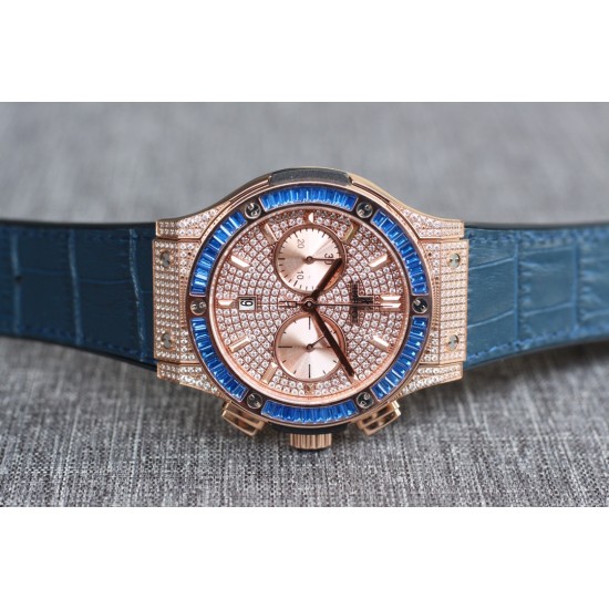 Hublot-Classic Fusion 45mm Diamonds RG/RU Diams Dial TAF HUB 1143