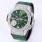 Fusion Bang 43mm Chrono SS/LE Green  TAF A7750 Secs @ 3