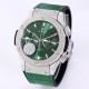 Fusion Bang 43mm Chrono SS/LE Green  TAF A7750 Secs @ 3