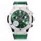 Fusion Bang 43mm Chrono SS/LE Green  TAF A7750 Secs @ 3