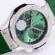 Fusion Bang 43mm Chrono SS/LE Green  TAF A7750 Secs @ 3