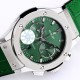 Fusion Bang 43mm Chrono SS/LE Green TAF A7750 Secs @ 3