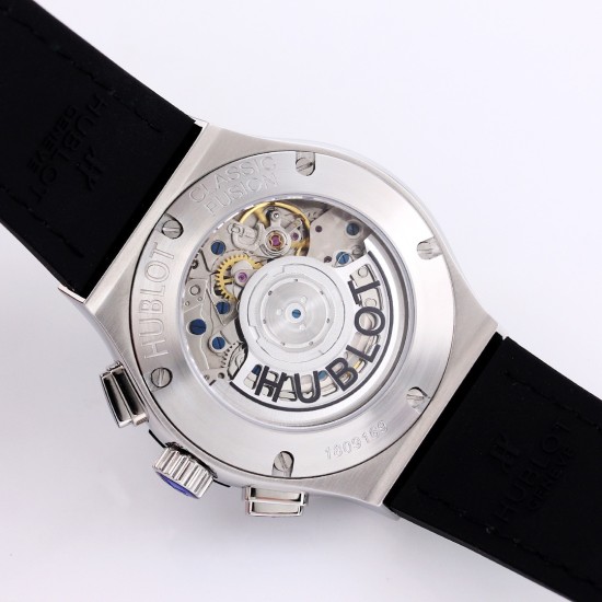 Fusion Bang 43mm Chrono SS/LE Green TAF A7750 Secs @ 3