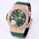 Fusion Bang 43mm Chrono RG/LE Green TAF A7750 Secs @ 3