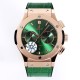 Fusion Bang 43mm Chrono RG/LE Green TAF A7750 Secs @ 3