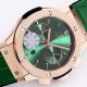 Fusion Bang 43mm Chrono RG/LE Green TAF A7750 Secs @ 3