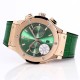 Fusion Bang 43mm Chrono RG/LE Green TAF A7750 Secs @ 3