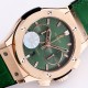 Fusion Bang 43mm Chrono RG/LE Green TAF A7750 Secs @ 3