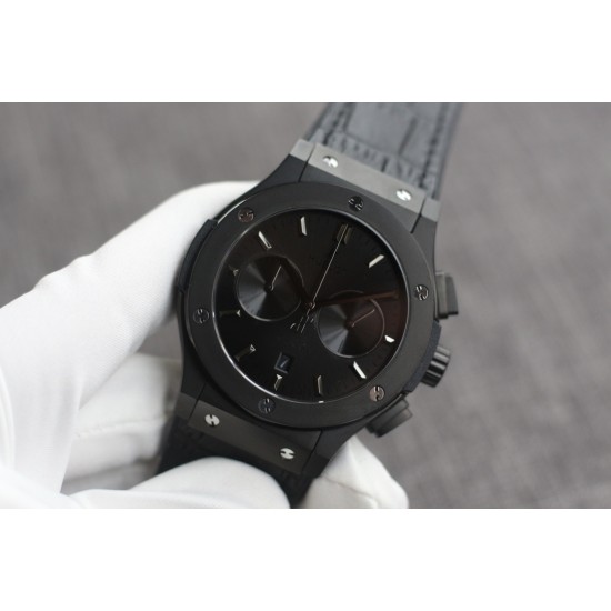 Fusion Bang 43mm Chrono PVD/LE Black TAF A7750 Secs @ 3
