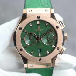 Hublot-Classic Fusion Bang 43mm Chrono RG/LE Green TAF A7750 Secs @ 3