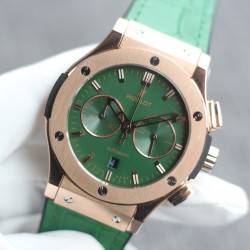 Hublot-Classic Fusion Bang 43mm Chrono RG/LE Green TAF A7750 Secs @ 3