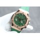 Hublot-Classic Fusion Bang 43mm Chrono RG/LE Green TAF A7750 Secs @ 3