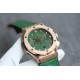 Hublot-Classic Fusion Bang 43mm Chrono RG/LE Green TAF A7750 Secs @ 3