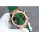Hublot-Classic Fusion Bang 43mm Chrono RG/LE Green TAF A7750 Secs @ 3