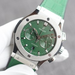Hublot -Hublot-Classic Fusion Bang 43mm Chrono SS/LE Green TAF A7750 Secs @ 3