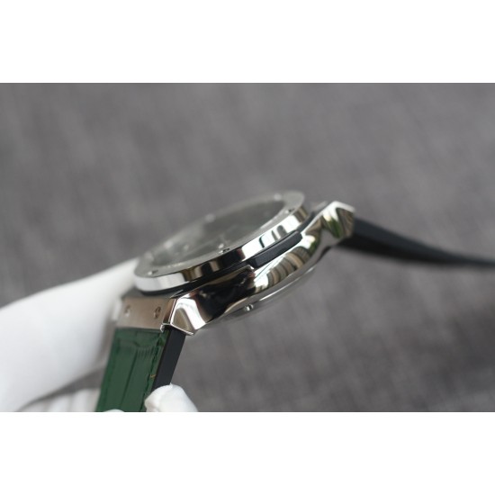 Hublot -Hublot-Classic Fusion Bang 43mm Chrono SS/LE Green TAF A7750 Secs @ 3