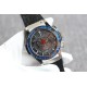 Hublot-Classic Fusion Bang 45mm Chrono Blue Baguette SS/LE Skeleton Dial TAF A7750 Secs @ 3