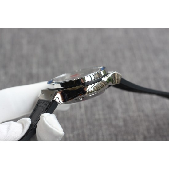 Hublot-Classic Fusion Bang 45mm Chrono Blue Baguette SS/LE Skeleton Dial TAF A7750 Secs @ 3