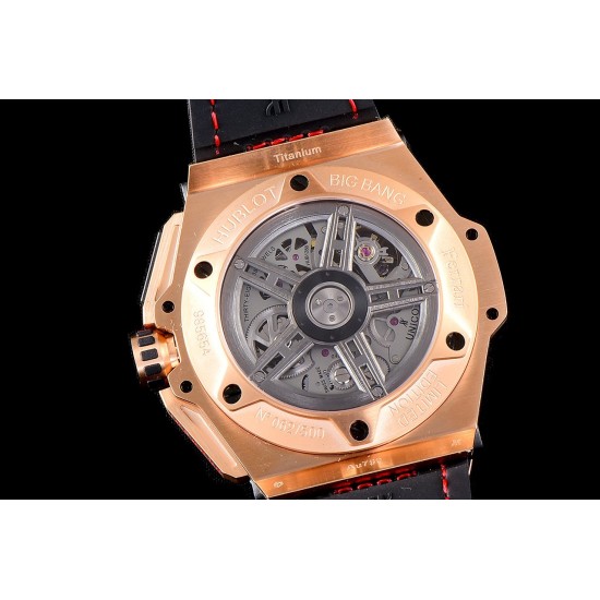 Hublot-King Power 703.OM.1138.NR.FMI11 48mm RG/Car/RU Black Dial V6F HUB4100