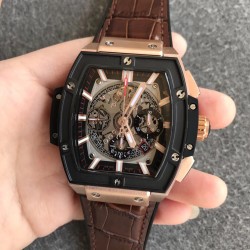 Spirit of Big Bang Chrono 45mm TI/LE Skeleton Dial BBF A7750 Mod