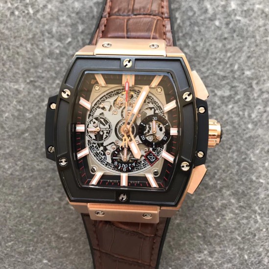 Spirit of Big Bang Chrono 45mm TI/LE Skeleton Dial BBF A7750 Mod