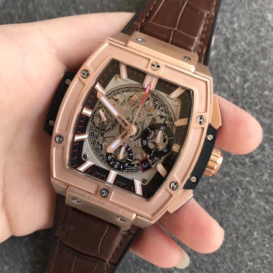 Spirit of Big Bang Chrono 45mm TI/RU Skeleton Dial BBF A7750 Mod