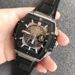 Spirit of Big Bang Chrono 45mm TI/LE Skeleton Dial BBF A7750 Mod