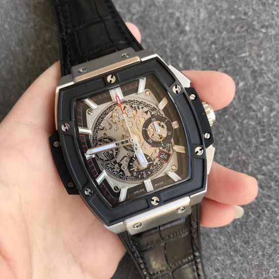 Spirit of Big Bang Chrono 45mm TI/LE Skeleton Dial BBF A7750 Mod