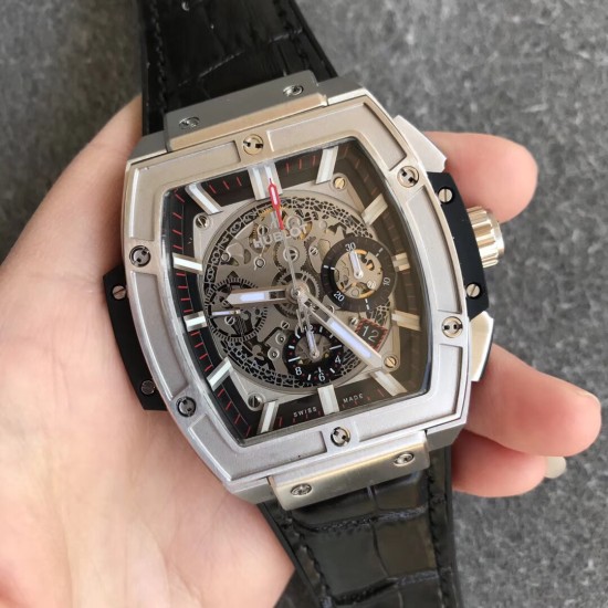 Spirit of Big Bang Chrono 45mm TI/LE Skeleton Dial BBF A7750 Mod