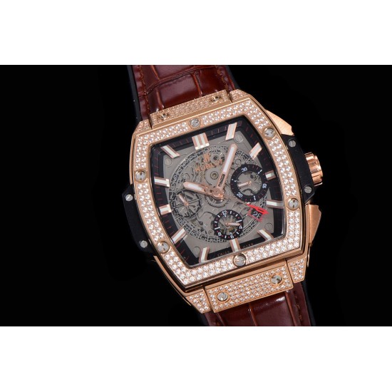 Spirit Of Big Bang 45mm Dia RG/RU Skeleton Dial BLSF HUB4700