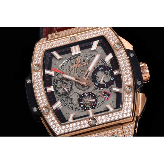 Spirit Of Big Bang 45mm Dia RG/RU Skeleton Dial BLSF HUB4700