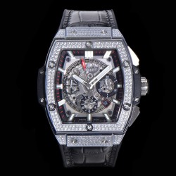Spirit Of Big Bang 45mm Dia SS/RU Skeleton Dial BLSF HUB4700