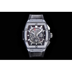 Spirit Of Big Bang 45mm Dia SS/RU Skeleton Dial BLSF HUB4700