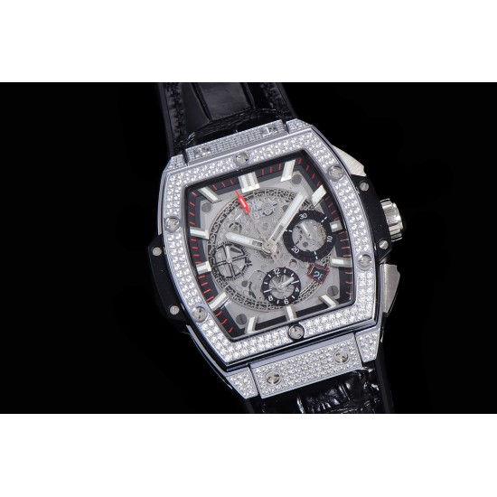 Spirit Of Big Bang 45mm Dia SS/RU Skeleton Dial BLSF HUB4700