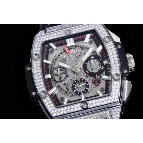 Spirit Of Big Bang 45mm Dia SS/RU Skeleton Dial BLSF HUB4700