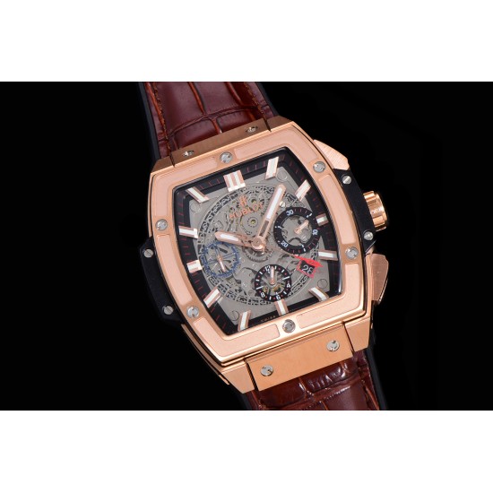 Spirit of Big Bang Chrono 45mm TI/RU Skeleton Dial BBF A7750 Mod