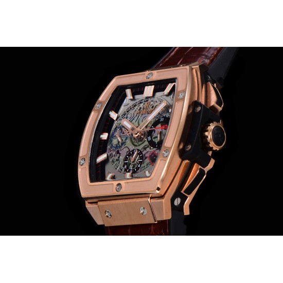 Spirit of Big Bang Chrono 45mm TI/RU Skeleton Dial BBF A7750 Mod